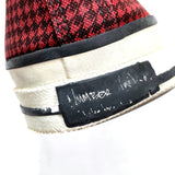 (OTHER) NUMBER NINE CHUCK TAYLOR TYPE HOUNDSTOOTH PATTERN SNEAKER HI