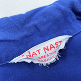 (VINTAGE) 1960'S NAT NAST CHAIN STITCH OPEN COLLAR RAYON SHORT SLEEVE BOWLING SHIRT