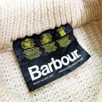 (VINTAGE) 1990'S MADE IN ENGLAND BARBOUR 3 WARRANT FISHERMAN SWEATER