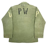 (VINTAGE) 1940'S US ARMY M-47 HBT JACKET WITH PW STENCIL