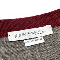 (DESIGNERS) MADE IN ENGLAND JOHN SMEDLEY MERINO WOOL CARDIGAN