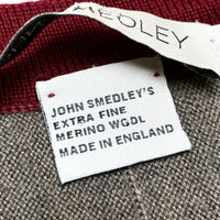 (DESIGNERS) MADE IN ENGLAND JOHN SMEDLEY MERINO WOOL CARDIGAN