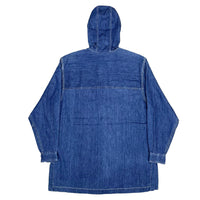 (VINTAGE) 1990'S MADE IN HONG KONG MARSH LANDING BLUES HOODED DENIM SHIRT