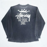 (VINTAGE) 1980'S MADE IN USA OLD STUSSY BLACK TAG LONG SLEEVE T-SHIRT