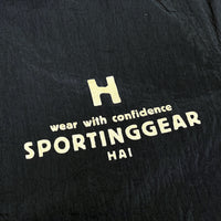 (DESIGNERS) HAI SPORTING GEAR STAND COLLAR REVERSIBLE FLEECE RIDERS JACKET