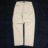 (VINTAGE) 1990'S MADE IN USA OLD STUSSY NAVY TAG 5 POCKET PLAID PATTERN PANTS