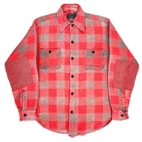 (BORO) 1970'S COUNTRY TOUCH PLAID PATTERN HEAVY FLANNEL SHIRT