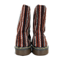 (OTHER) MADE IN ENGLAND DR.MARTENS 10 HOLE STRIPED PATTERN BOOTS