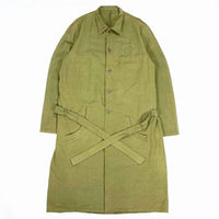 (DESIGNERS) MASH HEMP 2WAY SHOP COAT WITH GOWN LINER