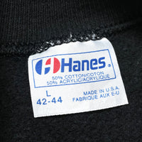 (VINTAGE) 1980'S MADE IN USA HANES CREW NECK PLAIN SWEAT SHIRT