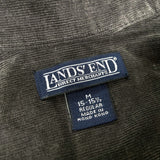 (VINTAGE) DEAD STOCK NEW 1990'S MADE IN HONG KONG LANDS' END THIN CORDUROY 3 PIECE STOPPED BD SHIRT