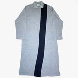 (DESIGNERS) 1980'S robe de chambre COMME des GARCONS FRONT PANELED LONG LENGTH POLO SHIRT