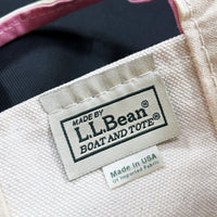 (OTHER) 2000'S MADE IN USA L.L.BEAN HEART EMBROIDERED BOAT AND TOTE BAG MINI