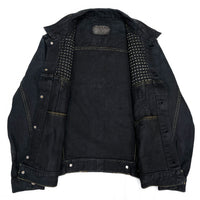 (VINTAGE) Levi's 70506 OVERDYED STUDS REMAKE 4 POCKET DENIM TRUCKER JACKET