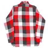 (BORO) 1960'S KING KOLE BLOCK CHECKERED HEAVY FLANNEL SHIRT WITH GUSSET
