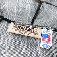 (VINTAGE) 1990'S MADE IN USA RANGER TIGER CAMOUFLAGE MOSQUITO REPELLENT ZIP UP MESH HOODIE