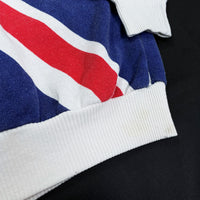(VINTAGE) 1980'S UNION JACK PATTERN ALL OVER PRINT SWEAT SHIRT