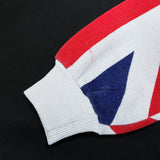 (VINTAGE) 1980'S UNION JACK PATTERN ALL OVER PRINT SWEAT SHIRT