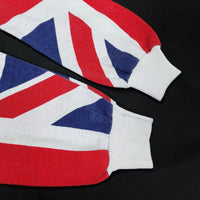 (VINTAGE) 1980'S UNION JACK PATTERN ALL OVER PRINT SWEAT SHIRT