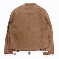 (DESIGNERS) 1990'S MADE IN ITALY HUSSEIN CHALAYAN LAYERED DESIGN RIDERS JACKET