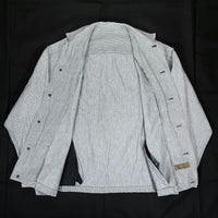 (DESIGNERS)1980'S Y's for MEN WRINKLE PROCESSING STRIPED PATTERN CHORE JACKET