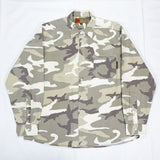 (VINTAGE) 1990'S MADE IN USA OLD STUSSY OUTDOOR CAMOUFLAGE PATTERN LONG SLEEVE SHIRT