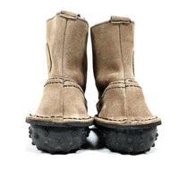 (OTHER) DEAD STOCK NEW CLINE MOUTON LINER SUEDE LACE UP BOOTS