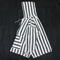 (UNIQUE) 1980'S XTASY STRIPED PATTERN BIG FIT LACE UP HOODED JACKET