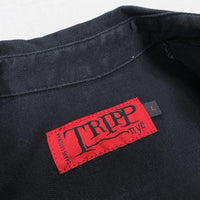 (UNIQUE) 1990'S TRIPP NYC FRONT LACE UP DESIGN DOUBLE BREASTED RIDERS COAT