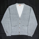 (VINTAGE) 1980'S MADE IN USA RUSSELL PATCH POCKET SWEAT SHIRT CARDIGAN