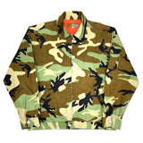 (VINTAGE) 1990'S STUSSY OUTDOOR CAMOUFLAGE PATTERN RIP STOP JACKET