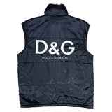 (UNIQUE) 1990'S MADE IN KOREA BOOTLEG D&G EMBROIDERED PADDING VEST