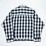 (VINTAGE) MADE IN USA POST O'ALLS Levi's 1st TYPE BLOCK CHECKERED TRUCKER JACKET