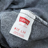 (VINTAGE) 1980'S MADE IN USA Levi's 501 YARN DYEING BLACK DENIM PANTS