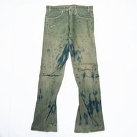 (VINTAGE) 2000 MADE IN TUNISIA Levi's RED HONEST-DISHONEST OVER DYED 3D CUTTING DENIM PANTS