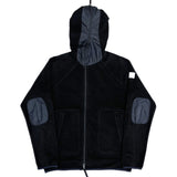 (DESIGNERS) 2000'S UNDER COVER FULL FACE STYLE ZIP UP FLEECE HOODIE WITH ELBOW PATCH