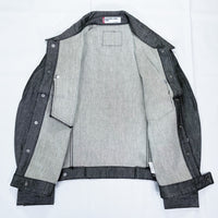 (VINTAGE) DEAD STOCK NEW 2000'S Levi's ENGINEERED JEANS 2 POCKET BLACK DENIM TRUCKER JACKET