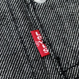 (VINTAGE) DEAD STOCK NEW 2000'S Levi's ENGINEERED JEANS 2 POCKET BLACK DENIM TRUCKER JACKET
