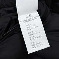 (DRSIGNERS) 2000'S C.P.COMPANY DOWN X KNIT PANELED HOODED GOGGLE JACKET