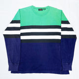 (VINTAGE) 1990'S MADE IN TAIWAN J.CREW RANDOM STRIPED LONG SLEEVE T-SHIRT