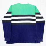 (VINTAGE) 1990'S MADE IN TAIWAN J.CREW RANDOM STRIPED LONG SLEEVE T-SHIRT