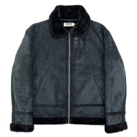 (DESIGNERS) 2000'S KANSAI JEANS YAMOTO KANSAI B-3 TYPE FAUX SHEARLING FLIGHT JACKET