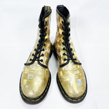 (OTHER) MADE IN ENGLAND DR MARTENS 8 HOLE PLAID PATTERN BOOTS