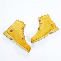 (OTHER) TIMBERLAND NUBUCK LEATHER 6 INCH LACE UP BOOTS