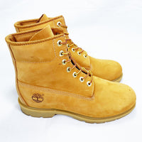 (OTHER) TIMBERLAND NUBUCK LEATHER 6 INCH LACE UP BOOTS