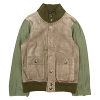 (DESIGNERS) MADE IN ITALY OFFICINE VINNCI NUBUCK LEATHER X M-65 REMAKE VALSTER JACKET