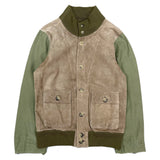 (DESIGNERS) MADE IN ITALY OFFICINE VINNCI NUBUCK LEATHER X M-65 REMAKE VALSTER JACKET