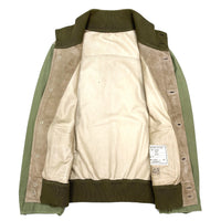 (DESIGNERS) MADE IN ITALY OFFICINE VINNCI NUBUCK LEATHER X M-65 REMAKE VALSTER JACKET