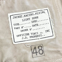 (DESIGNERS) MADE IN ITALY OFFICINE VINNCI NUBUCK LEATHER X M-65 REMAKE VALSTER JACKET