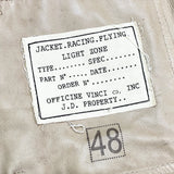 (DESIGNERS) MADE IN ITALY OFFICINE VINNCI NUBUCK LEATHER X M-65 REMAKE VALSTER JACKET